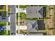 Aerial view of the neighborhood showcasing the well-maintained lawns and neatly arranged houses at 7782 Sail Clover Ln, Zephyrhills, FL 33540