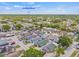 An aerial view of a neighborhood showcasing the home's location and nearby Downtown Tampa at 9112 Suffield Ct, Tampa, FL 33615