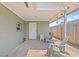 Enjoy the brick patio with outdoor seating, perfect for relaxing and entertaining at 9112 Suffield Ct, Tampa, FL 33615
