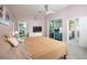 Large bedroom with a view of the backyard, offering a comfortable and relaxing retreat at 10321 Ravines Dr, New Port Richey, FL 34654