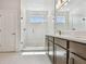 Modern bathroom with glass walk-in shower at 10712 Oak Bend Dr, Parrish, FL 34219