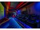 Home movie theater featuring luxurious seating and an impressive entertainment setup at 11296 Warm Wind Way, Weeki Wachee, FL 34613
