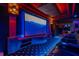 Amazing movie theater with a large screen and comfortable seating for the best viewing experience at 11296 Warm Wind Way, Weeki Wachee, FL 34613