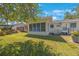 Large backyard with lush green grass and room to relax, play, and entertain guests outdoors at home at 1410 Lime St, Clearwater, FL 33756