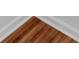 Close-up detail of natural wood flooring and trim at 2531 Earlswood Ct, Brandon, FL 33510