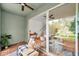 Cozy outdoor patio with comfortable seating and a view to the house at 2531 Earlswood Ct, Brandon, FL 33510