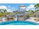 Poolside slide with a covered platform at 3504 Golden Wheat Ln, Plant City, FL 33565