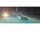 Night shot of swimming pool at 4323 Baynes Rd, North Port, FL 34288