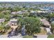 Neighborhood aerial view showcases the canals and boat docks nearby at 4368 Marine Pkwy, New Port Richey, FL 34652