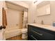 Cozy bathroom with a shower-tub combo and updated vanity at 4520 Wescott Ln, Tampa, FL 33624