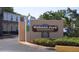 Community sign at Habana Park Condominiums features North Entrance and beautiful landscaping at 4724 Michael Ct # 122, Tampa, FL 33614