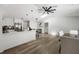 Bright kitchen with hardwood floors, stainless steel appliances, and a breakfast bar at 5298 Florentine Ct, Spring Hill, FL 34608