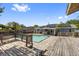 Fabulous backyard features pool, deck, and ample space for entertaining at 7025 Orkney N Ave, St Petersburg, FL 33709