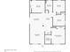 Detailed floor plan showcasing the layout of this well-planned home with living room, kitchen, and 3 bedrooms at 8004 N Brooks St, Tampa, FL 33604