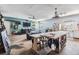 Open-concept living area featuring unique decor and ample space at 9236 Suncoast Terrace, Hudson, FL 34667