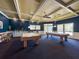 Billiard room featuring two pool tables, overhead lighting, and a snack bar at 1003 Teal Pointe, Tarpon Springs, FL 34689