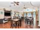 Clubhouse dining area with multiple tables, large windows, and entertainment facilities at 10528 Bermuda Isle Dr, Tampa, FL 33647