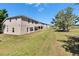 Spacious backyard with lush grass and mature trees, perfect for enjoying outdoor activities and Gathering gatherings at 13421 Sydney Rd, Valrico, FL 33594