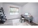 Functional office with built-in shelves and natural light at 14146 Samoa Hill Ct, Riverview, FL 33569