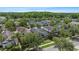 Residential area aerial view, showing well-maintained lawns, mature trees, and a serene community at 20113 Bending Creek Pl, Tampa, FL 33647