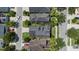Overhead view of property in a well-maintained neighborhood with mature landscaping at 20113 Bending Creek Pl, Tampa, FL 33647