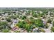 Aerial view of a charming home nestled among lush trees in a quiet residential neighborhood at 2106 W Saint Isabel St, Tampa, FL 33607