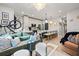 Open-concept living space with modern kitchen, comfortable seating, and stylish decor for a contemporary lifestyle at 2810 N Florida Ave, Tampa, FL 33602