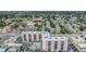 Aerial shot of the multi-story apartment building in a neighborhood setting at 2901 26Th W St # 317, Bradenton, FL 34205