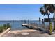 A boat ramp and pier with calm water views at a waterfront park at 34 Hickory Ln, Safety Harbor, FL 34695