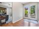 Inviting view of the backyard patio visible from the main entry at 34 Hickory Ln, Safety Harbor, FL 34695