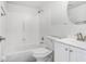 Bright bathroom featuring a bathtub and shower combo with white cabinets at 4015 Bayshore Blvd # 8E, Tampa, FL 33611