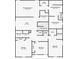 Detailed floorplan showcasing the layout of the home, including the primary bedroom and bathrooms at 8226 Summer Brook Ct, Land O Lakes, FL 34638