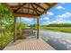 Relax on the covered dock swing and enjoy peaceful views of the tranquil waterway at 10509 Broadland Pass, Thonotosassa, FL 33592