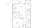 Detailed first-floor plan featuring kitchen, dining area, bedrooms, and a three-car garage layout at 19204 Briarbrook Dr, Tampa, FL 33647