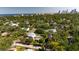 Aerial view of the property with lush landscaping and a sparkling swimming pool at 246 20Th Ne Ave, St Petersburg, FL 33704