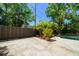 Backyard features lush trees and greenery, providing privacy at 246 20Th Ne Ave, St Petersburg, FL 33704