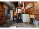 Garage features wooden paneling, and storage areas at 246 20Th Ne Ave, St Petersburg, FL 33704