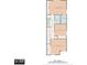 Floor plan showcasing bedrooms, bathrooms, laundry room, and walk-in closet on the upper level at 2574 Hidden Cove Ln, Clearwater, FL 33763