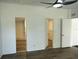 Bedroom boasts neutral walls and flooring, and ensuite bath and walk-in closet at 4102 Fox Ridge Blvd, Wesley Chapel, FL 33543