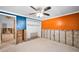Bedroom area shows the bright walls, open framing, and empty closet space at 5153 Bay Blvd, Port Richey, FL 34668