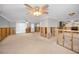 Renovated living area showcasing the home's potential and open layout at 5153 Bay Blvd, Port Richey, FL 34668