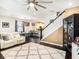 Spacious open floor plan with living room, dining area and modern kitchen at 5714 Colony Glen Rd, Lithia, FL 33547