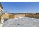 Wide rooftop with gray pavers, providing a spacious outdoor area with partial privacy walls at 6412 Mayra Shores Ln, Apollo Beach, FL 33572