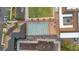 Aerial view highlights the shuffleboard court and recreation area at 646 Allegheny Dr, Sun City Center, FL 33573