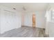 Spacious main bedroom with a closet, ensuite bathroom, and a ceiling fan at 646 Allegheny Dr, Sun City Center, FL 33573