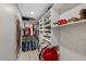 Spacious walk-in closet with custom shelving and plenty of room for storage at 8020 Sharon Dr, Tampa, FL 33617
