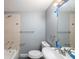 Bathroom features updated toilet, sink, tub and shower at 8624 N Semmes St, Tampa, FL 33604