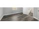 Bright bedroom with new floors features new laminate flooring at 8624 N Semmes St, Tampa, FL 33604