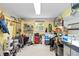 Well-organized garage with tools, shelving, and storage solutions for a clutter-free space at 9019 Stone Dr, Webster, FL 33597