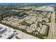 Aerial view of the neighborhood and community at 10135 Post Harvest Dr, Riverview, FL 33578